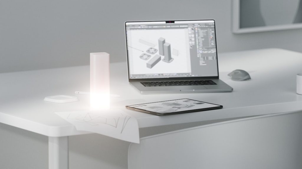Photo robot-shaped bedroom table lamp
