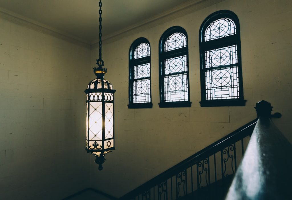 Photo glass pendant light