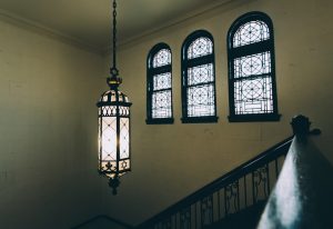 Photo glass pendant light