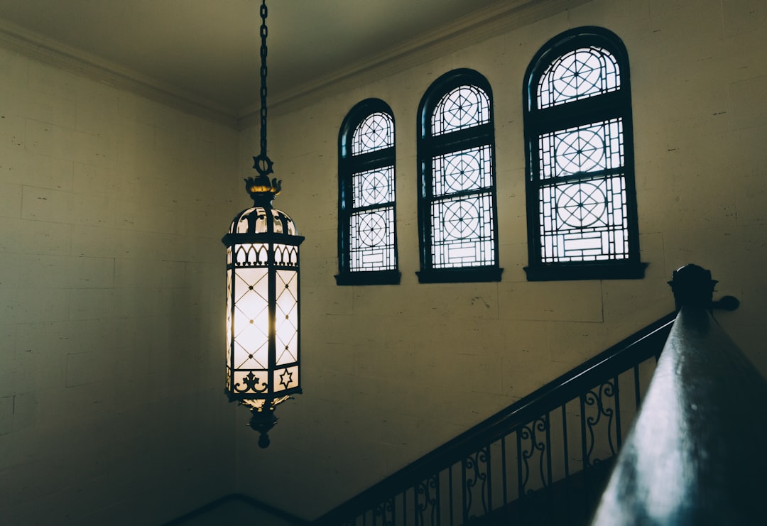 Photo glass pendant light